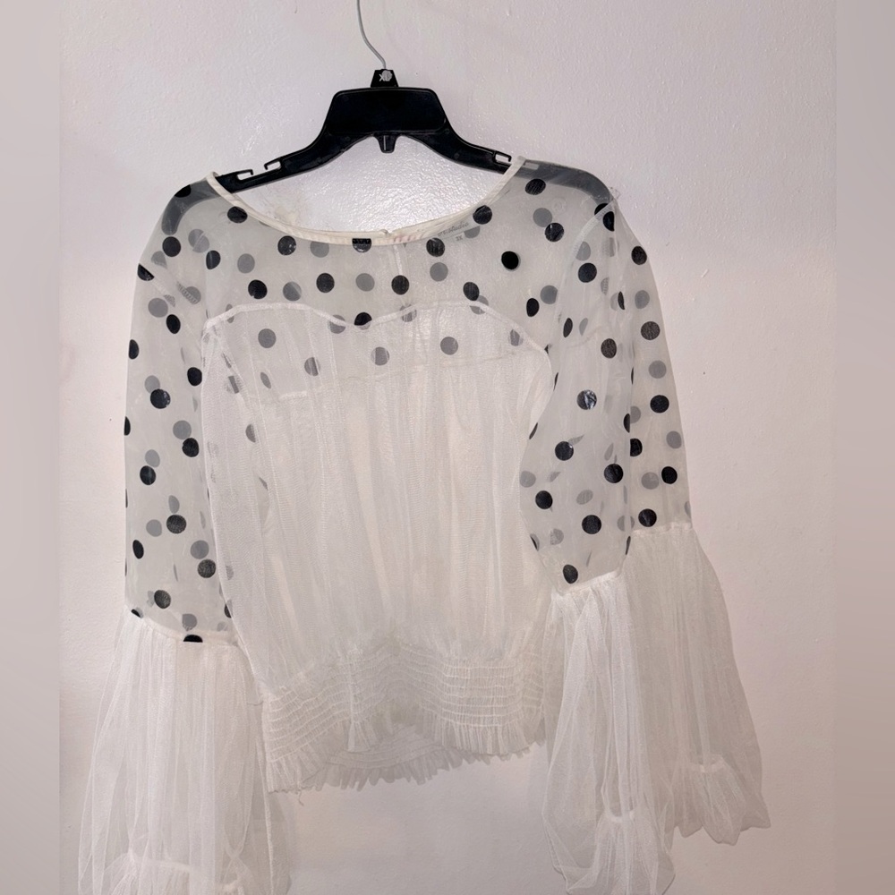 Women’s polka dot blouse